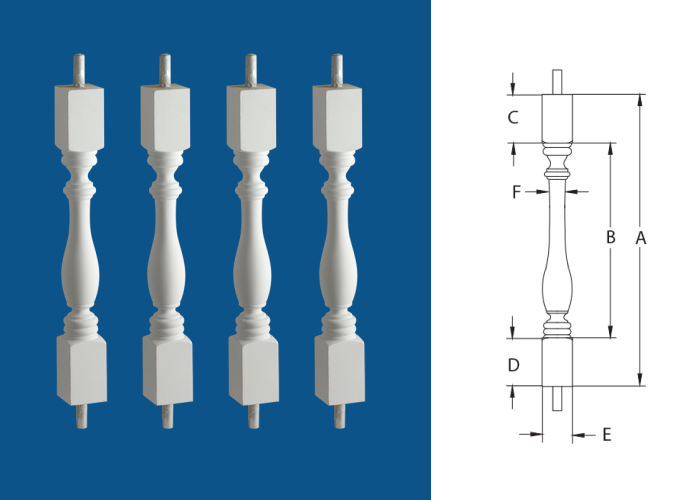 Woodruff Baluster
